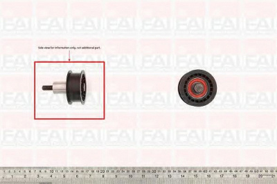 FAI AUTOPARTS t9358 -  Паразитный / Ведущий ролик, зубчатый ремень